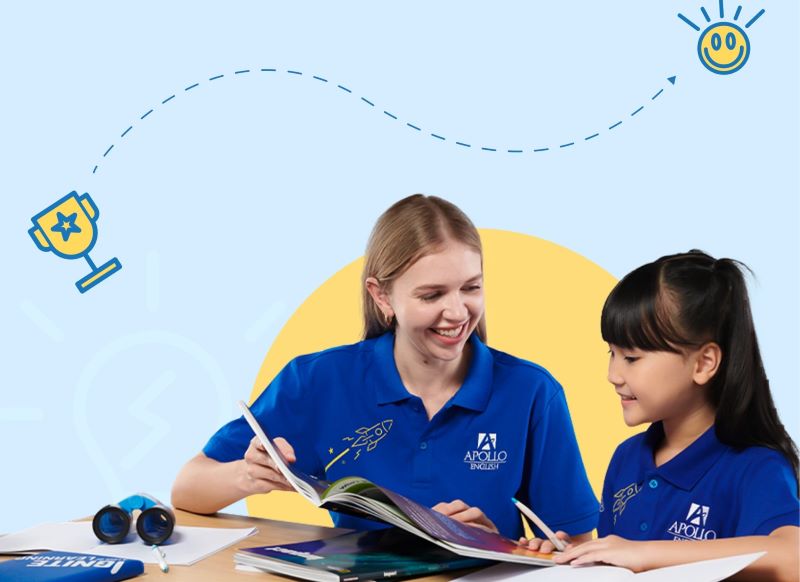 Giáo viên bản xứ tại Apollo dạy Tiếng Anh cho trẻ
