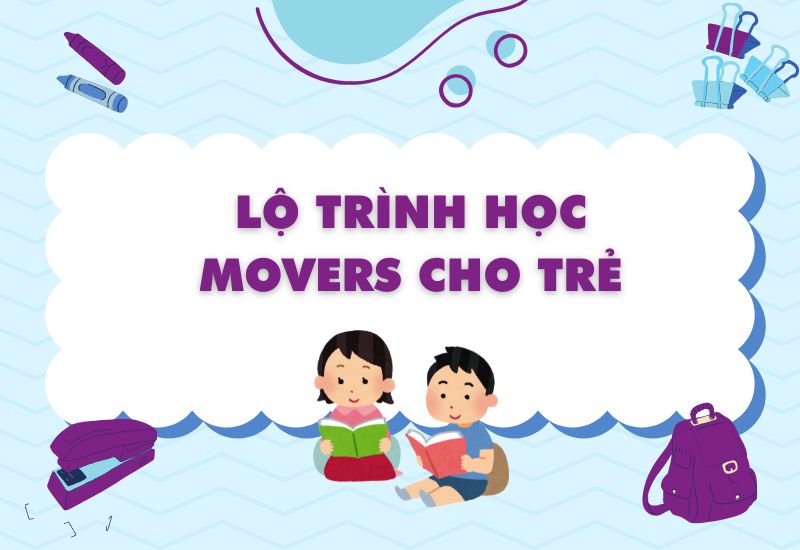 những đứa trẻ ngồi học bài theo lộ trình Mover
