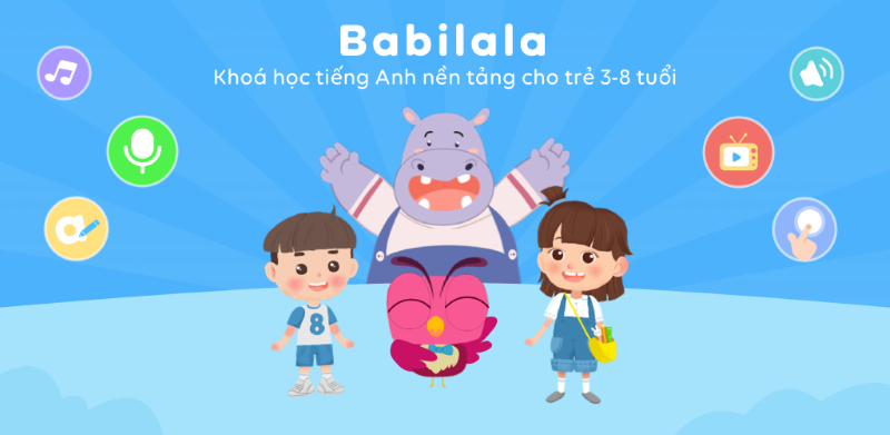 Phần mềm học Tiếng Anh cho bé Babilala