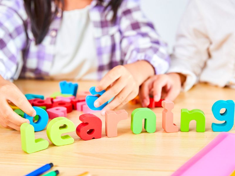 sắp xếp chữ Learning