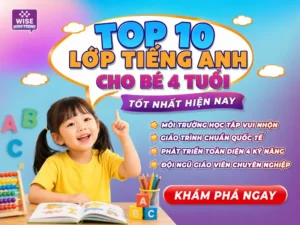 Lớp học tiếng Anh cho bé 4 tuổi