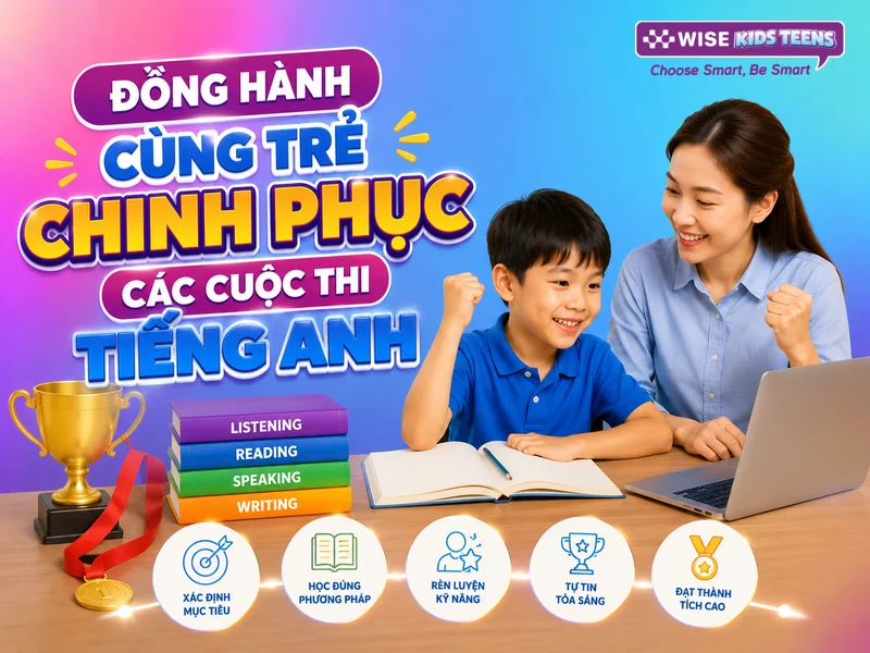 Đồng hành cùng trẻ chinh phục các cuộc thi tiếng Anh