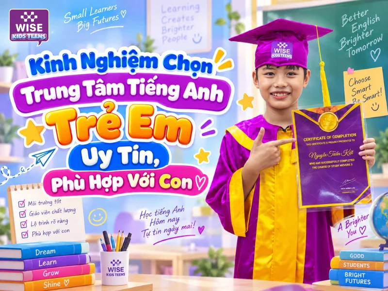 Kinh Nghiệm Chọn Trung Tâm Tiếng Anh Trẻ Em Uy Tín, Phù Hợp Với Con