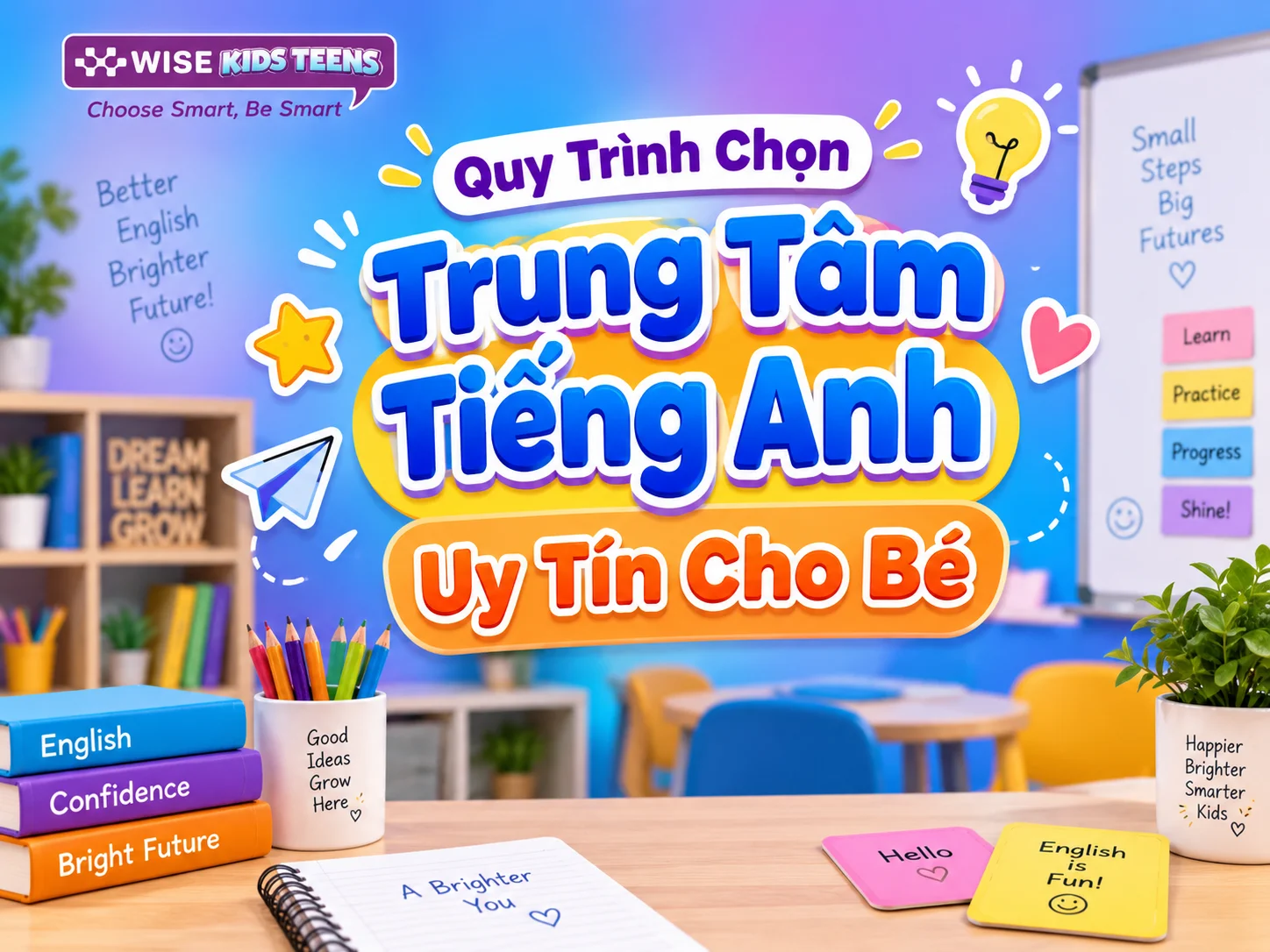 Quy Trình Chọn Trung Tâm Tiếng Anh Uy Tín Cho Bé