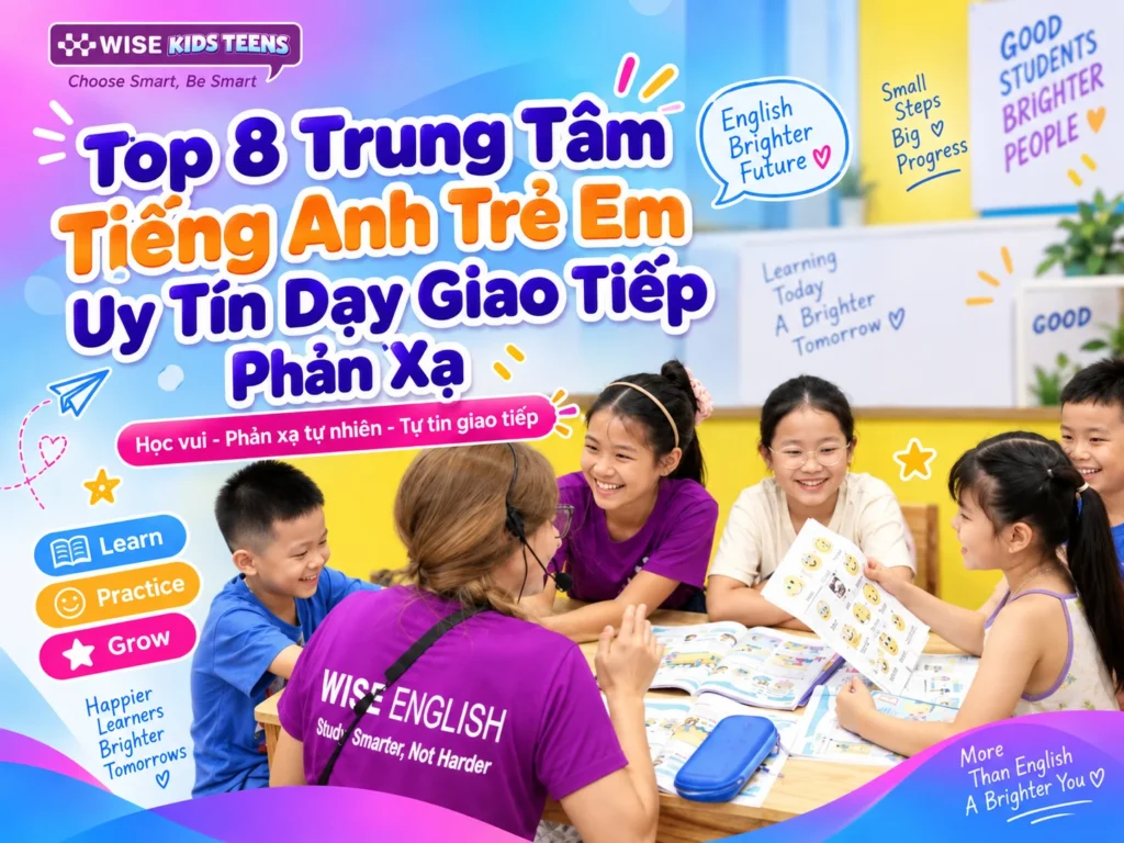 Top 8 Trung Tâm Tiếng Anh Trẻ Em Uy Tín Dạy Giao Tiếp Phản Xạ