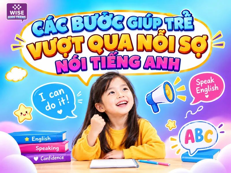 Các bước giúp trẻ vượt qua nỗi sợ nói tiếng Anh