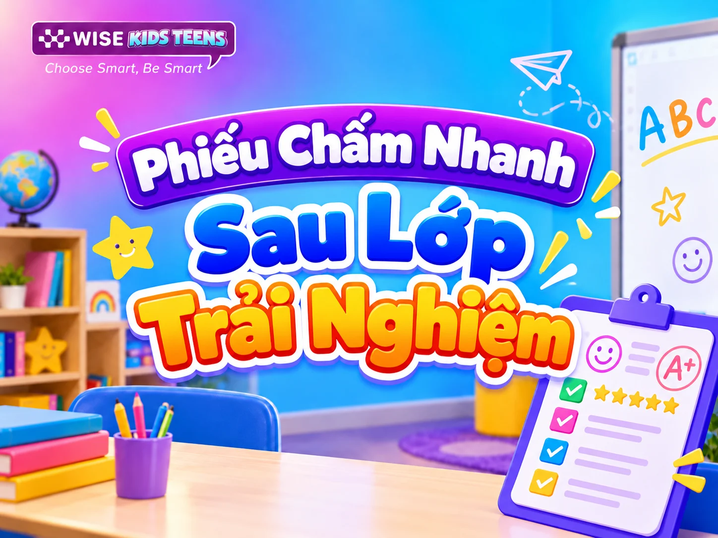 Phiếu chấm nhanh sau lớp trải nghiệm