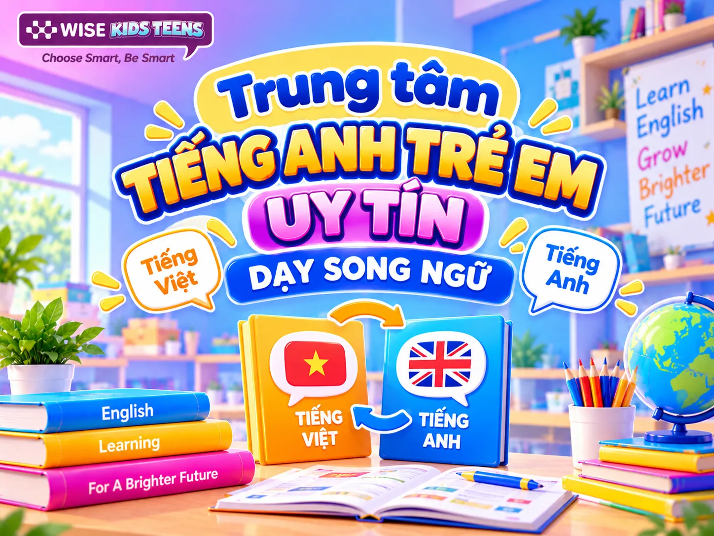 Top Trung Tâm Tiếng Anh Trẻ Em Uy Tín Dạy Song Ngữ