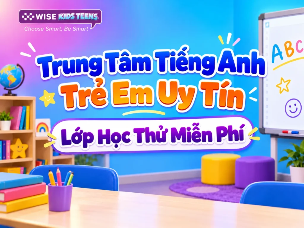 Top Trung Tâm Tiếng Anh Trẻ Em Uy Tín Lớp Học Thử Miễn Phí