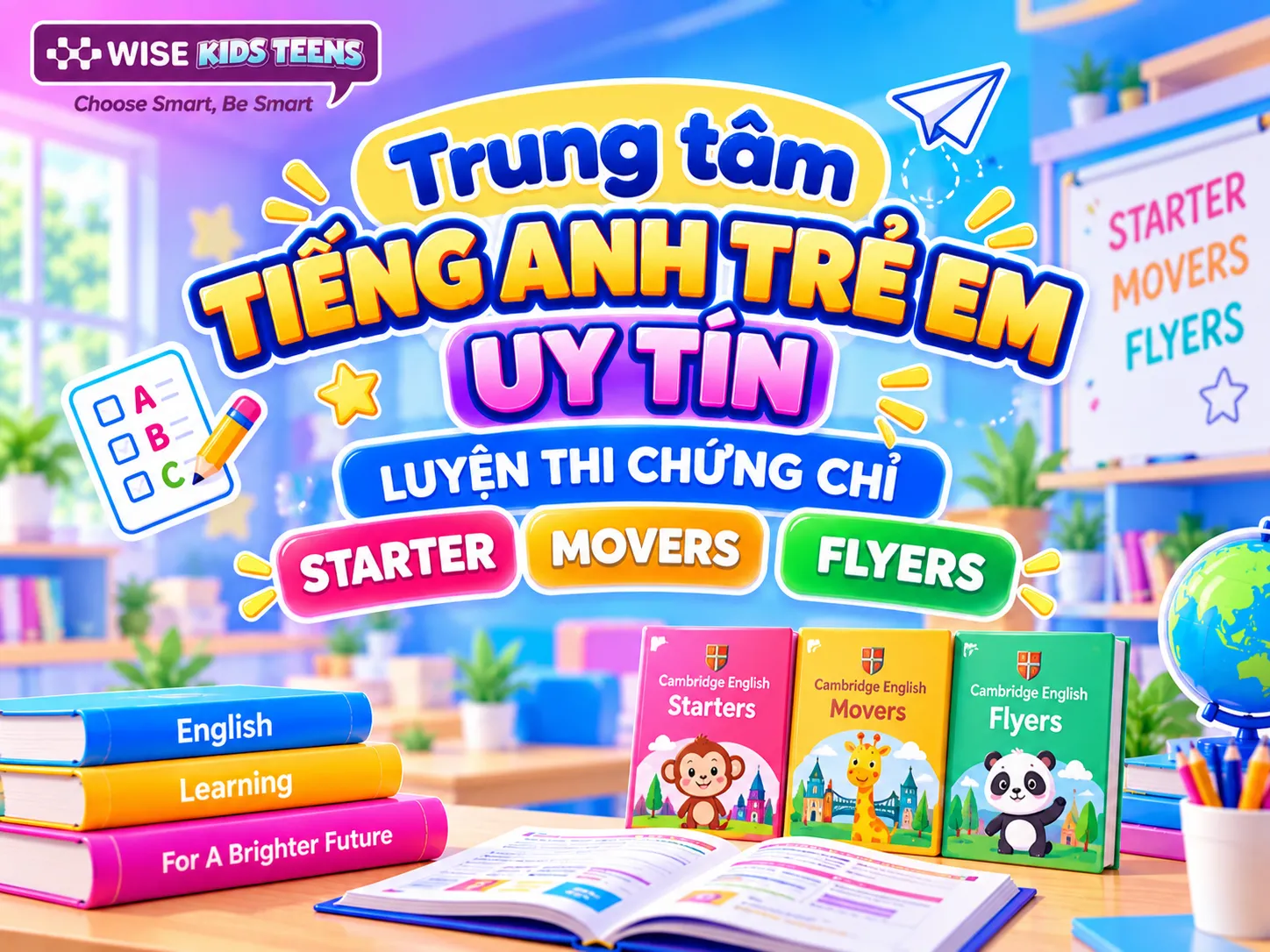 Top Trung Tâm Tiếng Anh Trẻ Em Uy Tín Luyện Thi Chứng Chỉ Starters Movers Flyers